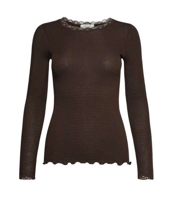 Rosemunde Bernadine LS O-neck lace 856 Mole