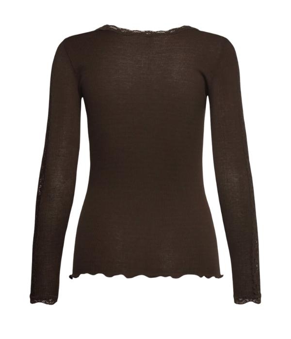 Rosemunde Bernadine LS O-neck lace 856 Mole