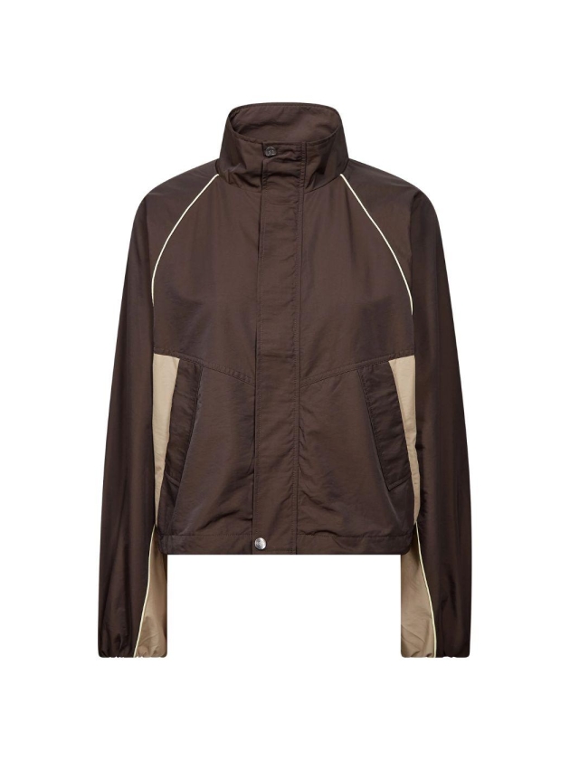Co Couture AloraCC block jacket 20003 Dark brown