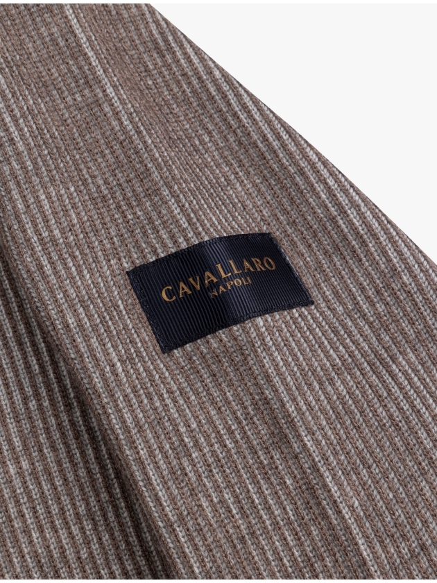 Cavallaro Romano Half Zip Pullover 840000 Taupe