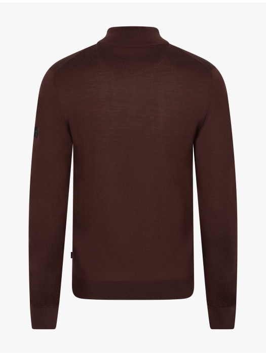 Cavallaro Saronno Half Zip Pullover 499000 Wine red