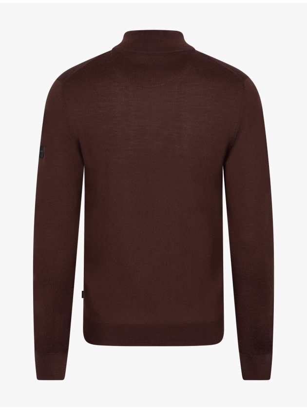 Cavallaro Saronno Half Zip Pullover 499000 Wine red