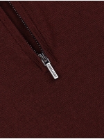 Cavallaro Saronno Half Zip Pullover 499000 Wine red