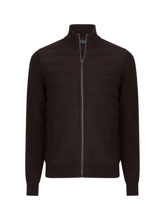 Cavallaro Gioni Full Zip Cardigan 898000 Dark brown