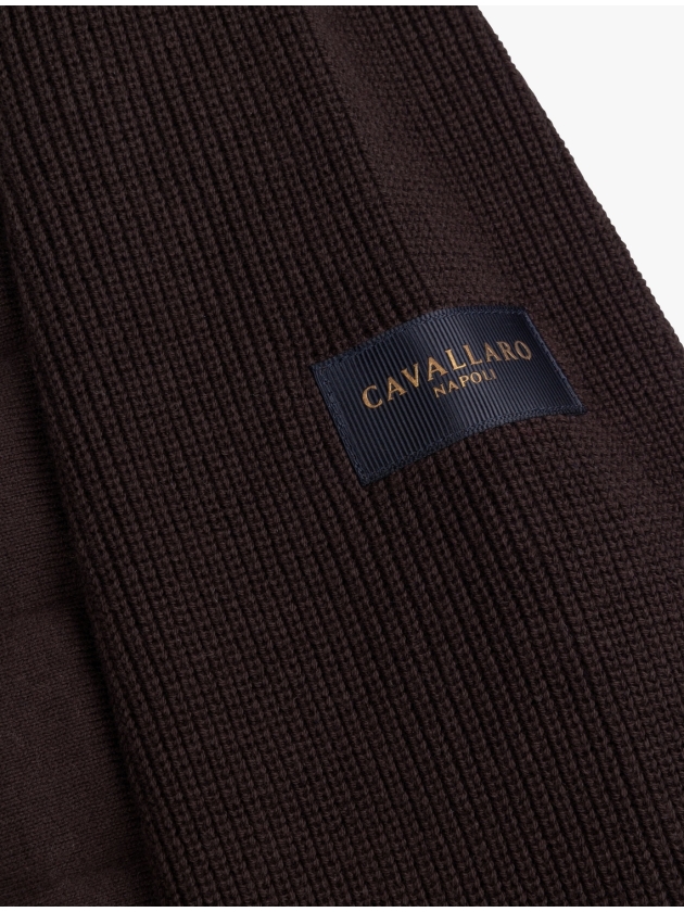 Cavallaro Gioni Full Zip Cardigan 898000 Dark brown