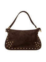 Ornella Tasje suede studs Bruin suede
