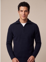 Cavallaro Sanmori Half Zip Pullover 699000 Dark blue