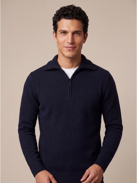 Cavallaro Sanmori Half Zip Pullover 699000 Dark blue