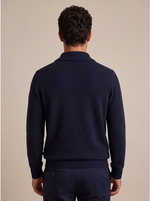 Cavallaro Sanmori Half Zip Pullover 699000 Dark blue