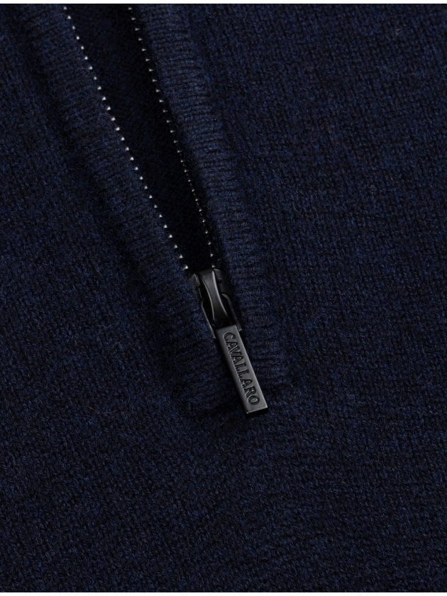 Cavallaro Sanmori Half Zip Pullover 699000 Dark blue