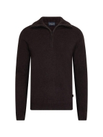 Cavallaro Sanmori Half Zip Pullover 898000 Dark brown