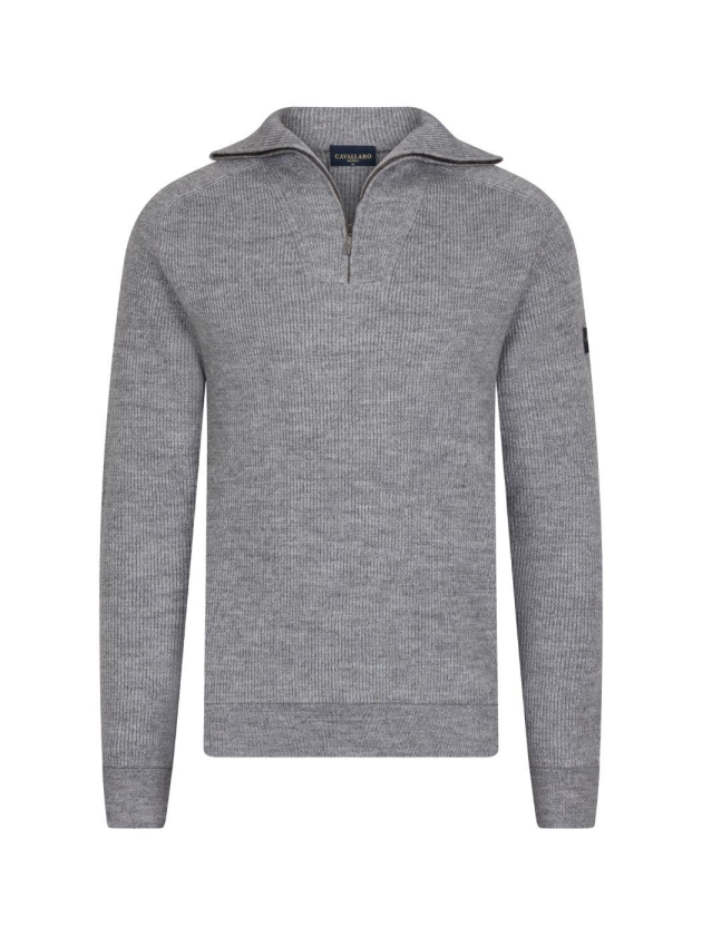 Cavallaro Corsico Melange Half Zip Pullover