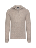 Cavallaro Corsico Melange Half Zip Pullover 189006 Dark kit mel