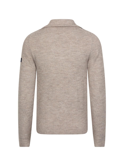 Cavallaro Corsico Melange Half Zip Pullover 189006 Dark kit mel