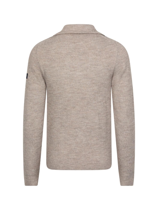 Cavallaro Corsico Melange Half Zip Pullover 189006 Dark kit mel