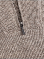 Cavallaro Corsico Melange Half Zip Pullover 189006 Dark kit mel