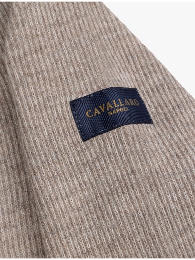 Cavallaro Corsico Melange Half Zip Pullover 189006 Dark kit mel