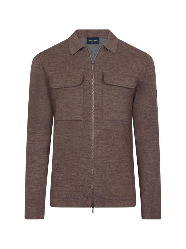 Cavallaro Malanio Cardigan 880000 Dark taupe