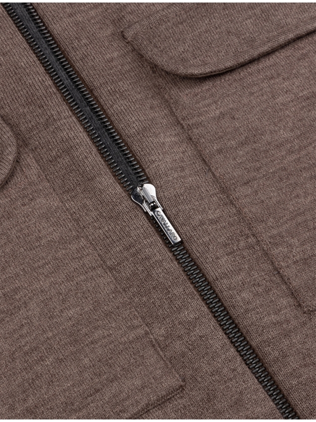 Cavallaro Malanio Cardigan 880000 Dark taupe