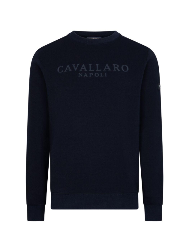 Cavallaro Sanago R Neck Sweat 699000 Dark blue