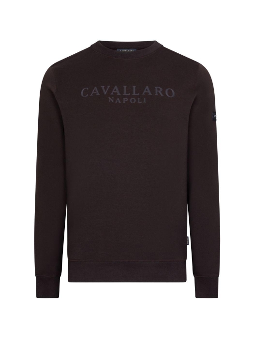 Cavallaro Sanago R Neck Sweat 898000 Dark brown