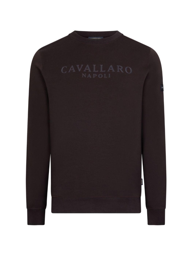 Cavallaro Sanago R Neck Sweat 898000 Dark brown