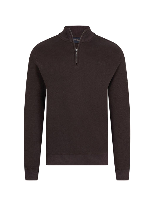 Cavallaro Bonalo Half Zip Sweat 898000 Dark brown