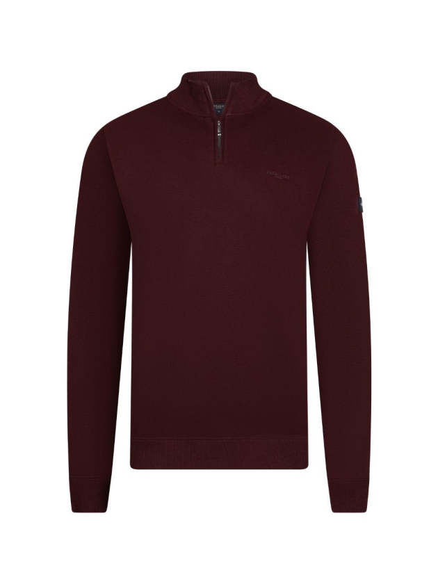 Cavallaro Bonalo Half Zip Sweat 499000 Wine red