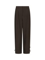 Neo Noir Isotta structure tie pants 676 Dark brown