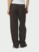 Neo Noir Isotta structure tie pants 676 Dark brown