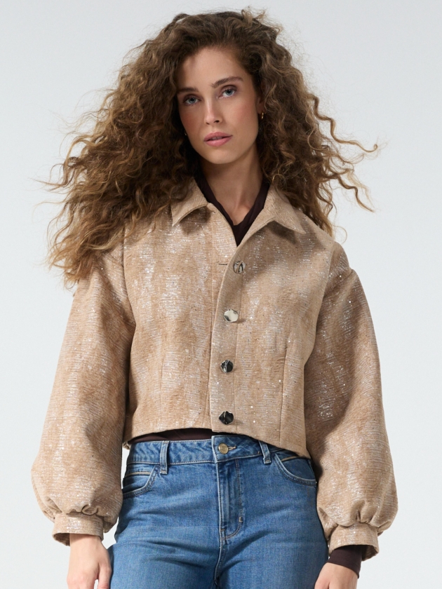 Tramontana Jacket Velvet Sequins 002653 Cafe noir 