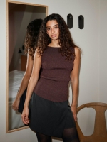 Neo Noir Talia glitter knt top 174 Burgunsy
