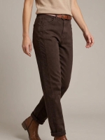Red Button Caitlina Side Patch Tencel Twill 59 Espresso