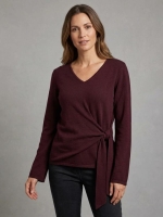Red Button De Sweet Knot 344 Burgundy