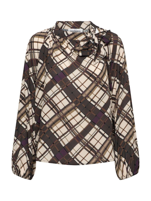 Co Woman ANNETTE CHECK 66095 KN-Dark Khaki multi