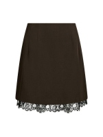 Neo Noir Brigitte structure lace skirt 676 Dark brown