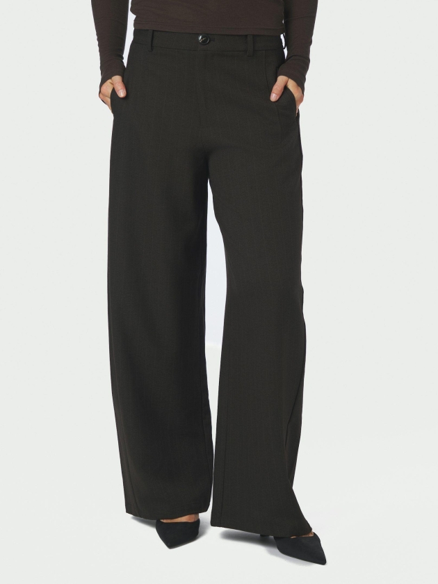 Neo Noir Essiall pinstripe pants 132 Antracit
